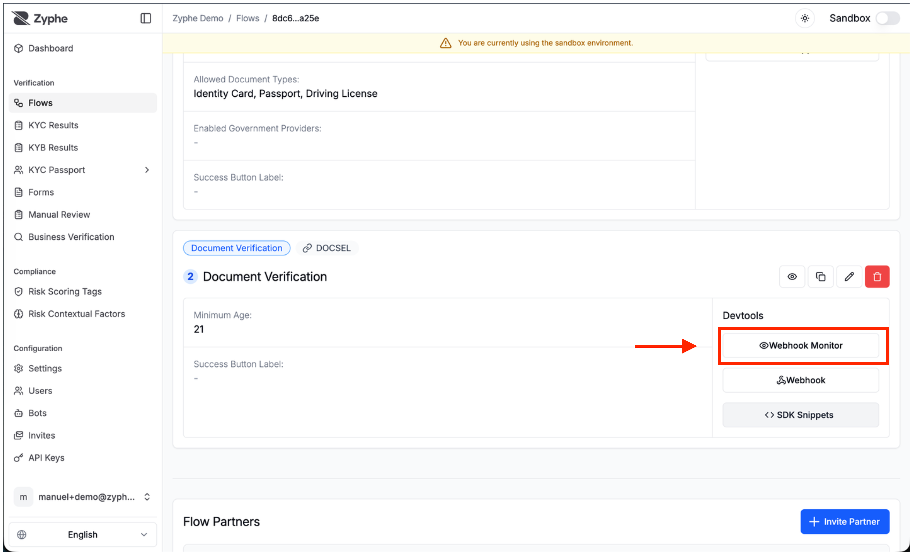 Flow Builder switch node configuration panel