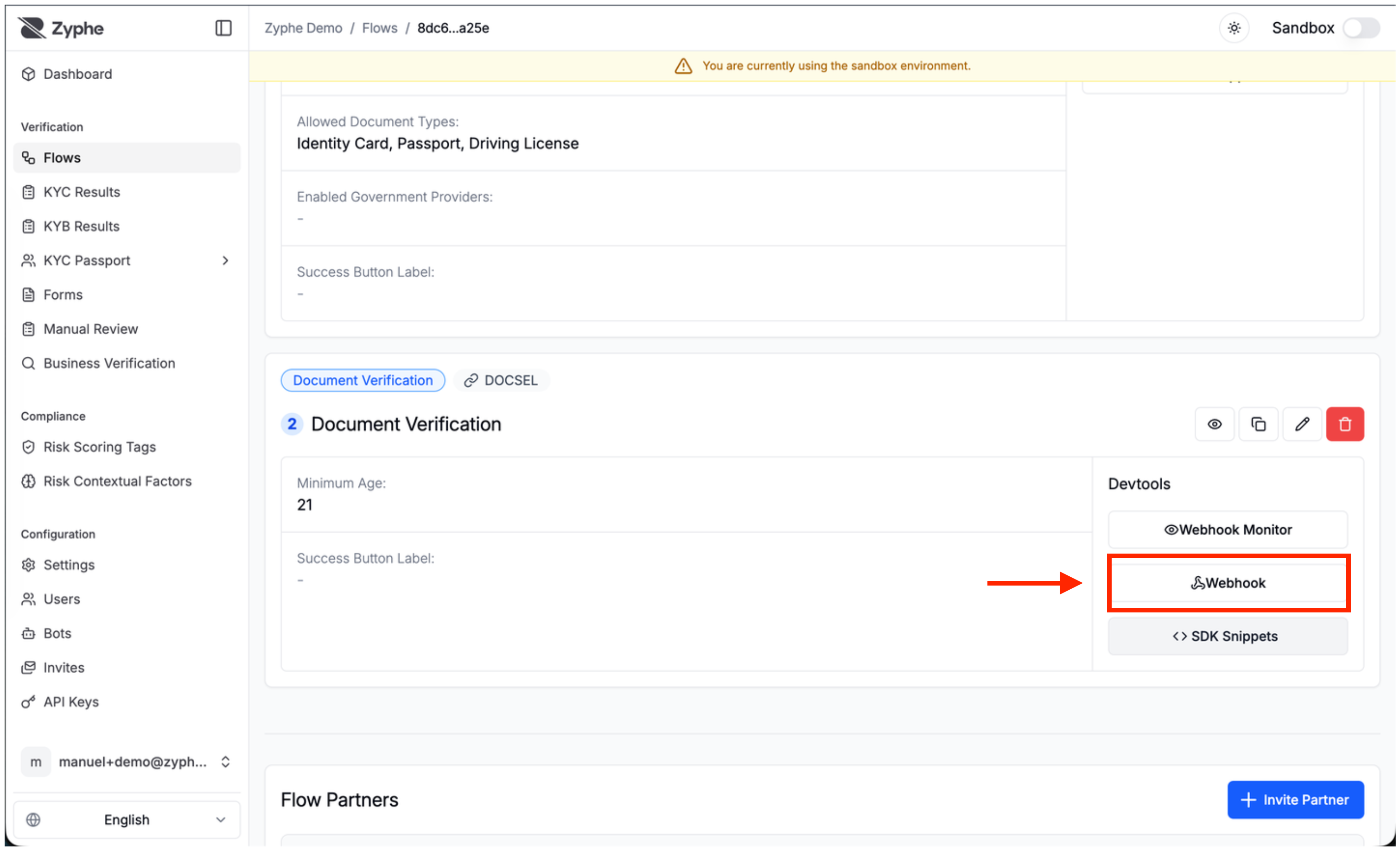 Flow Builder switch node configuration panel